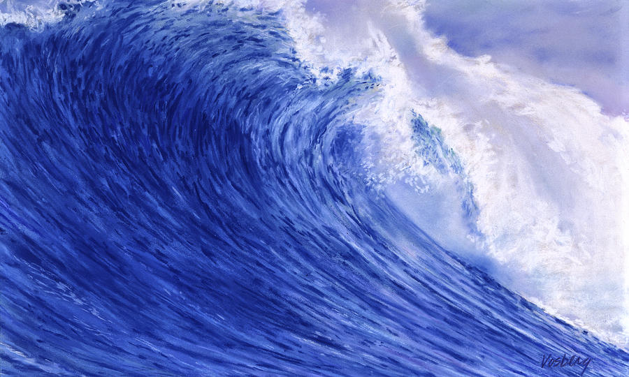 Honolulu Painting - Big Wave by Stacy Vosberg