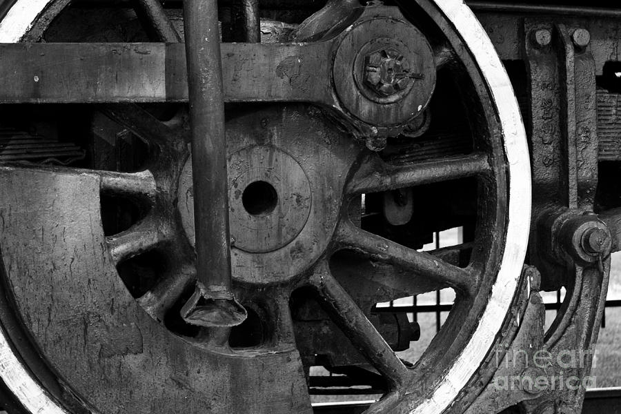 Big Wheel BW Photograph by Lawrence Burry