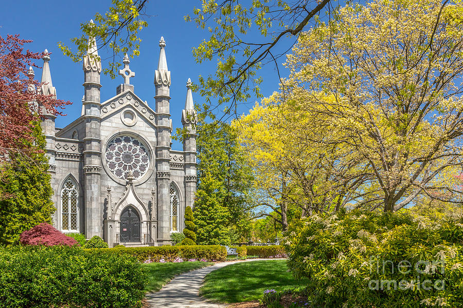 Church Photograph - Bigelow Chapel at Mount Auburn by Susan Cole Kelly Church Photograph - Bigelow Chapel at Mount Auburn by Susan Cole Kelly