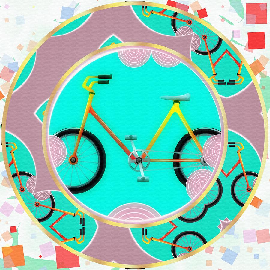 Abstract Digital Art - Bike Abstract by L Wright