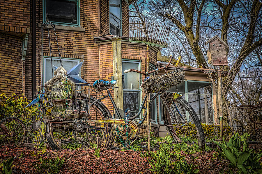 Bike Garden Photograph by Ray Congrove