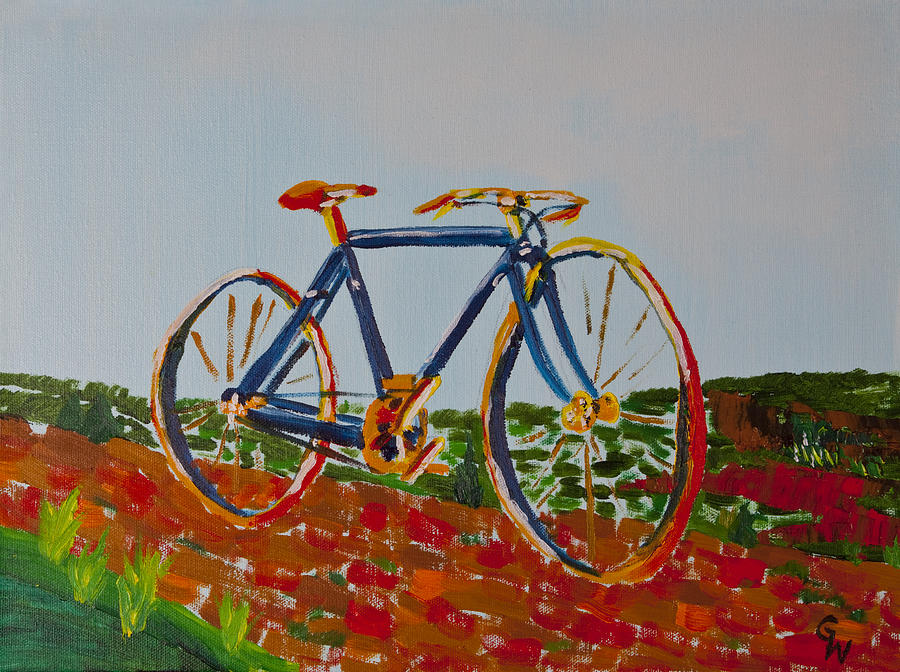 Bike Painting by Greg Wells