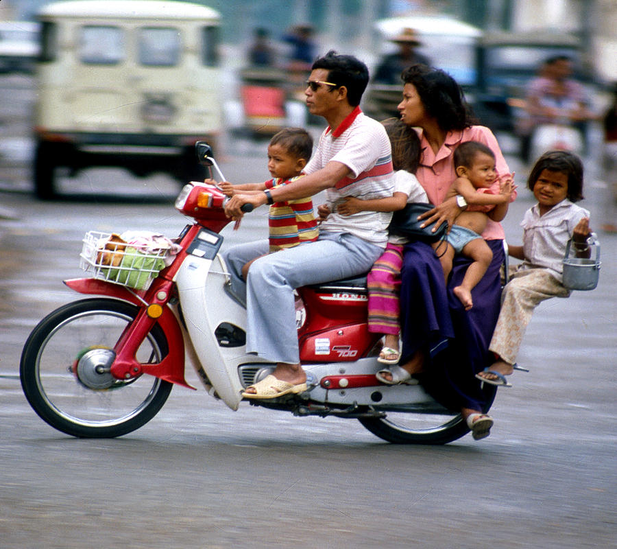 Family Car In Cambodia by Joe Connors Family Car In Cambodia by Joe Connors