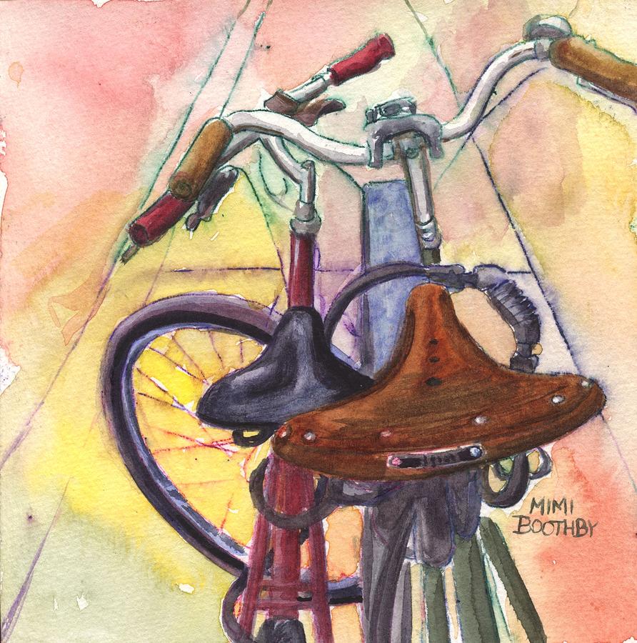 Bike Love Painting by Mimi Boothby