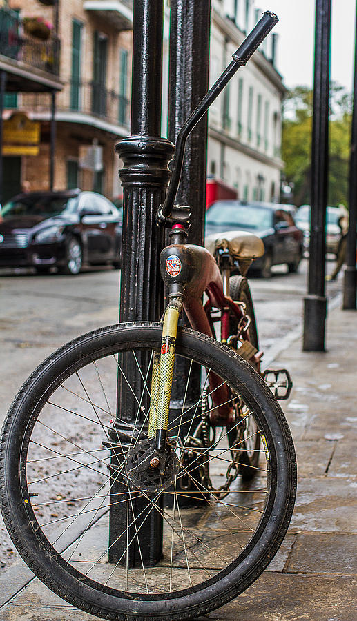 Transportation Photograph - Bike on a Pole by Rick McKee