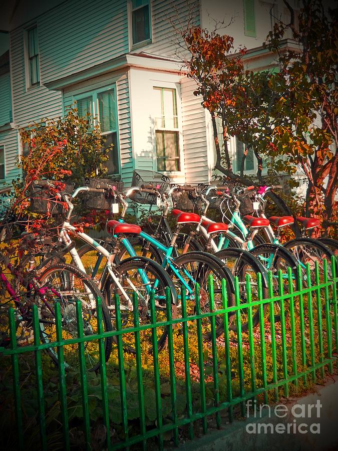 Bike Rack Streetside Photograph by Desiree Paquette