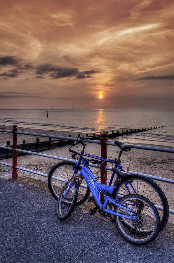 Sunset Photograph - Bike Ride at Sunset by Ian Mitchell