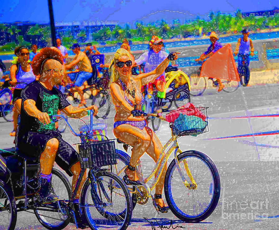 Bike Ride II Digital Art by Art Mantia