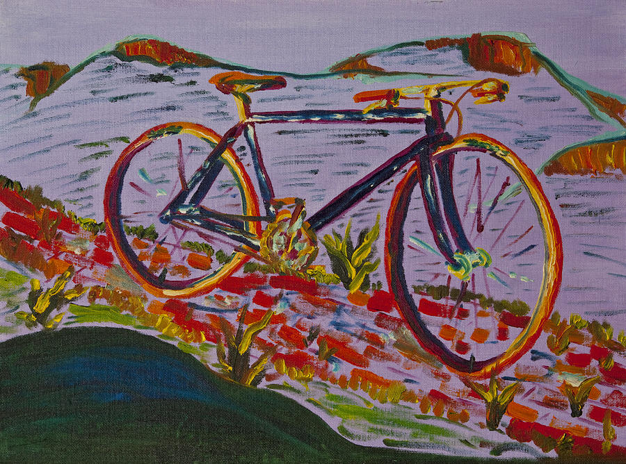 Bike Study Painting by Greg Wells