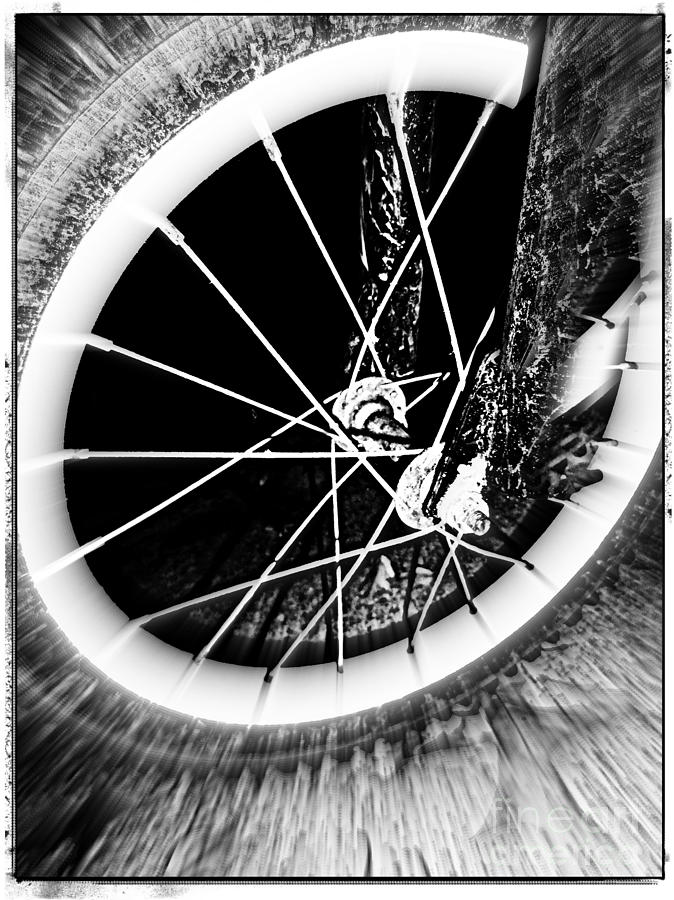 Transportation Digital Art - Bike Tire by Meagan Hoelzer