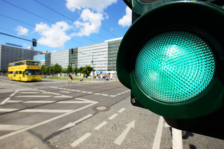 Bike traffic light Photograph by Olaser