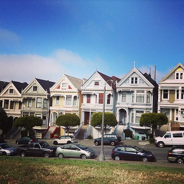 Sanfrancisco Photograph - Biked To The Painted Ladies!! by Maureen Bates