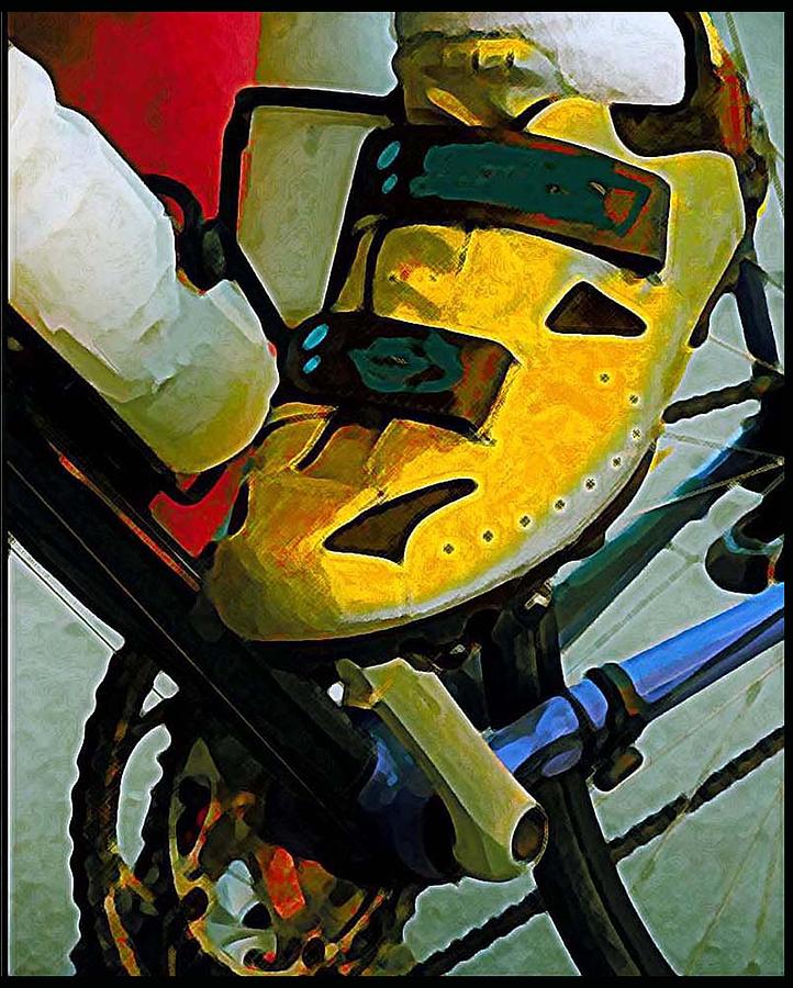 Biker Boy Foot Painting by Dale Moses