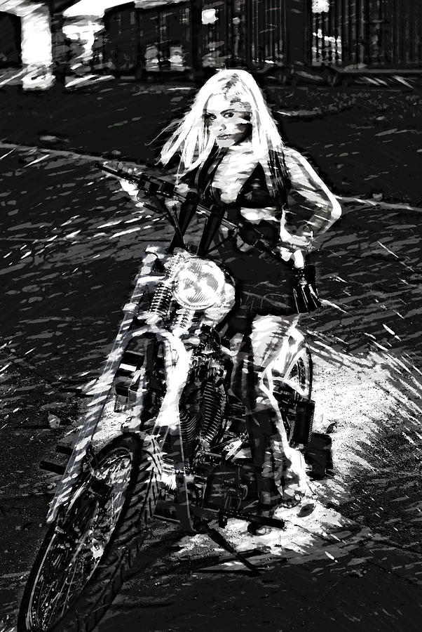 Biker Chick Photograph By Kevin Cable Fine Art America