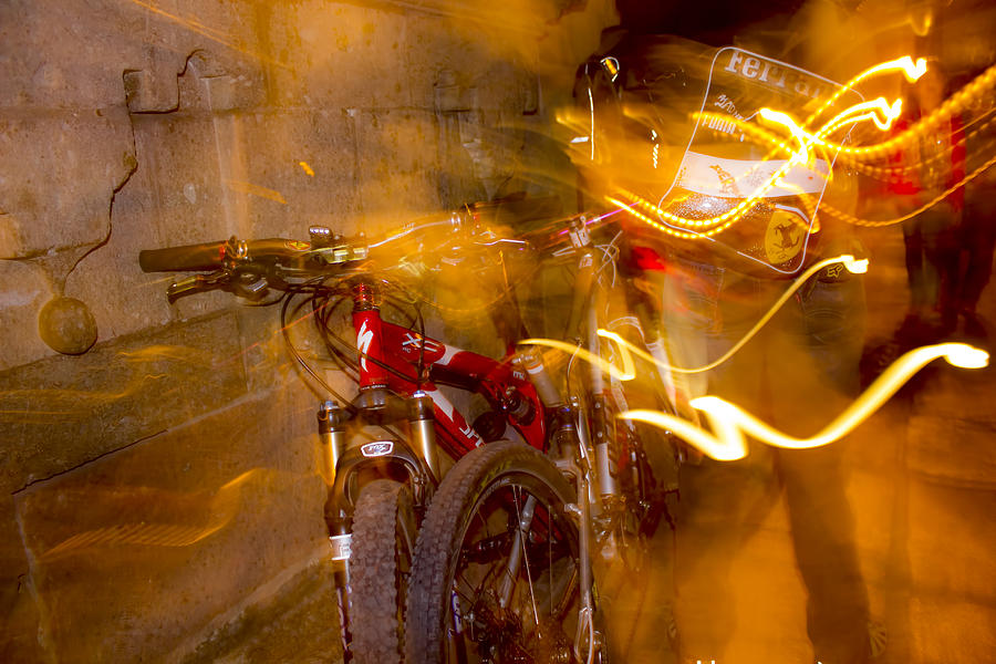Bikes in San Miguel Digital Art by Cathy Anderson