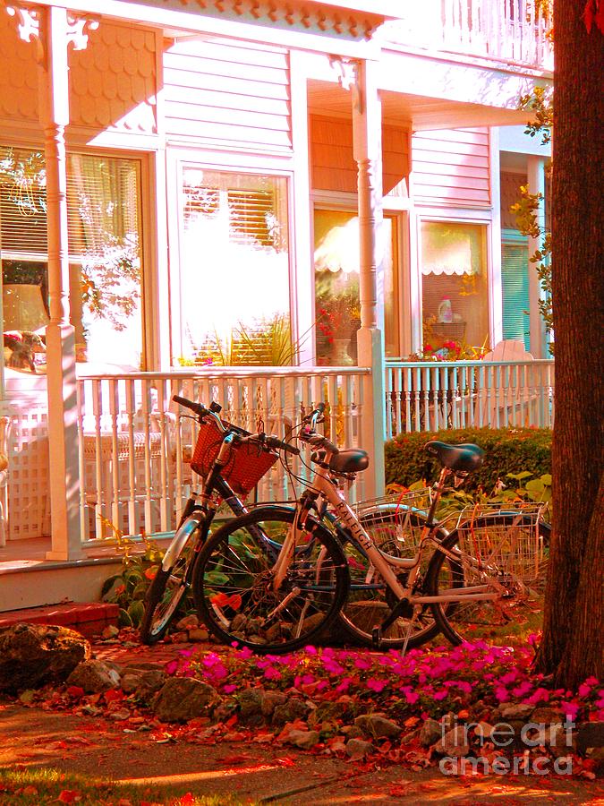 Bikes in the Yard Photograph by Desiree Paquette