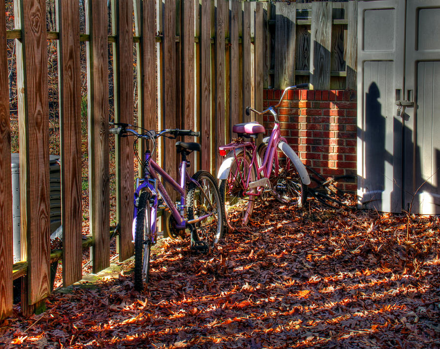 Bikes waiting for Spring Photograph by Andy Lawless