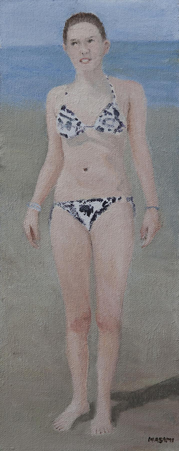 Bikini Girl Painting by Masami Iida