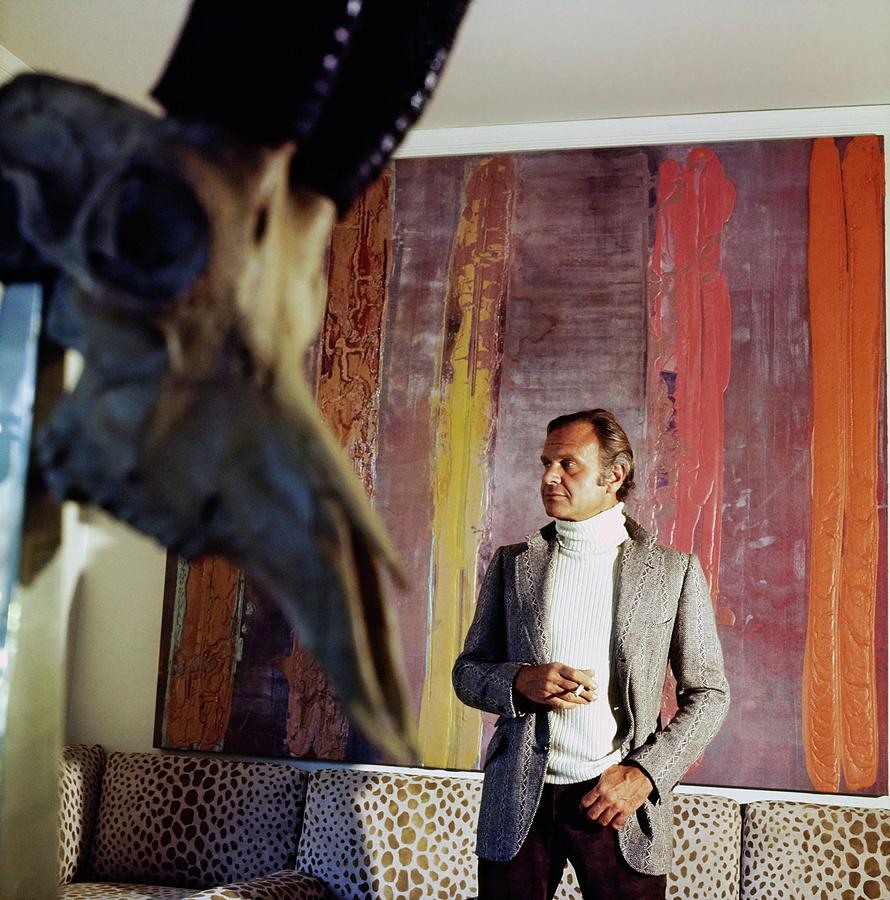 Bill Blass At Home Photograph by Horst P. Horst