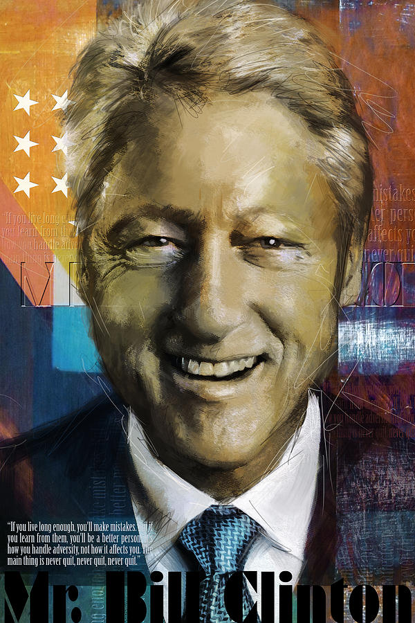 Bill Clinton Painting