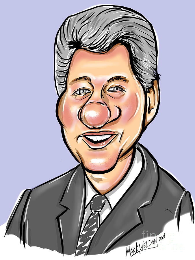 Bill Clinton Digital Art - Bill Clinton by Mark Weldon
