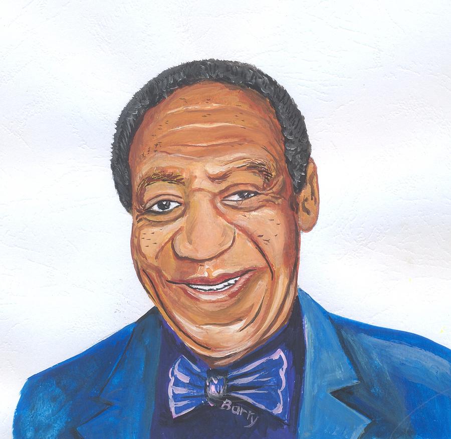 Portrait Painting - Bill Cosby 02 by Emmanuel Baliyanga