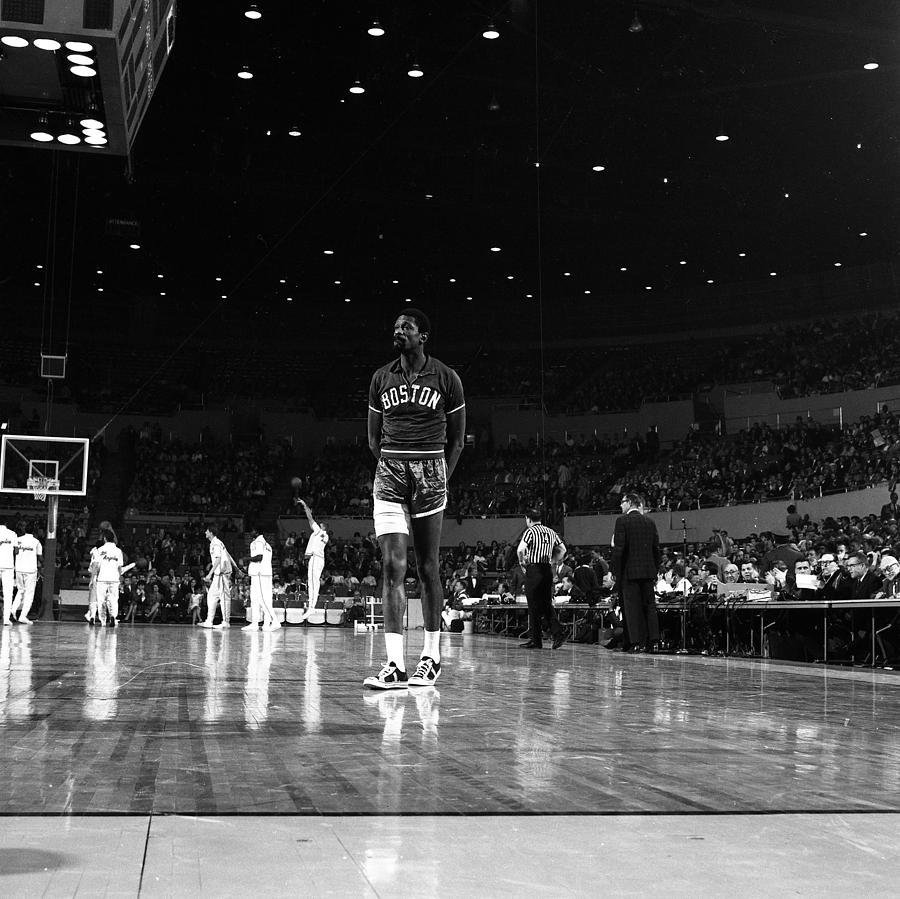 Bill Russell 1966 Celtics Basketball Photograph by Adam White - Fine ...