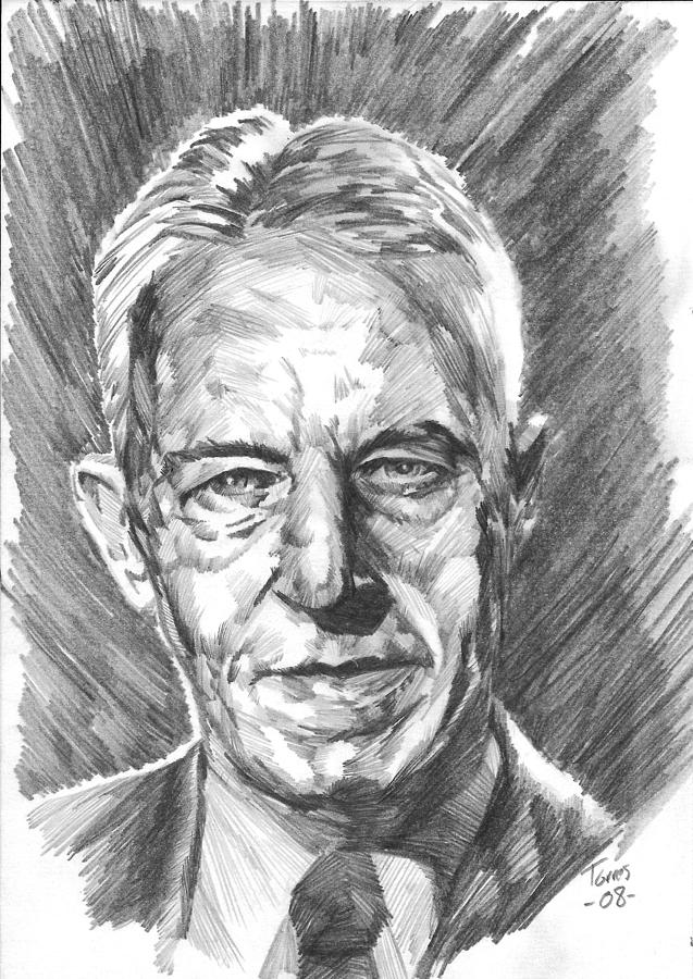 Bill W. Drawing by Christopher Torres