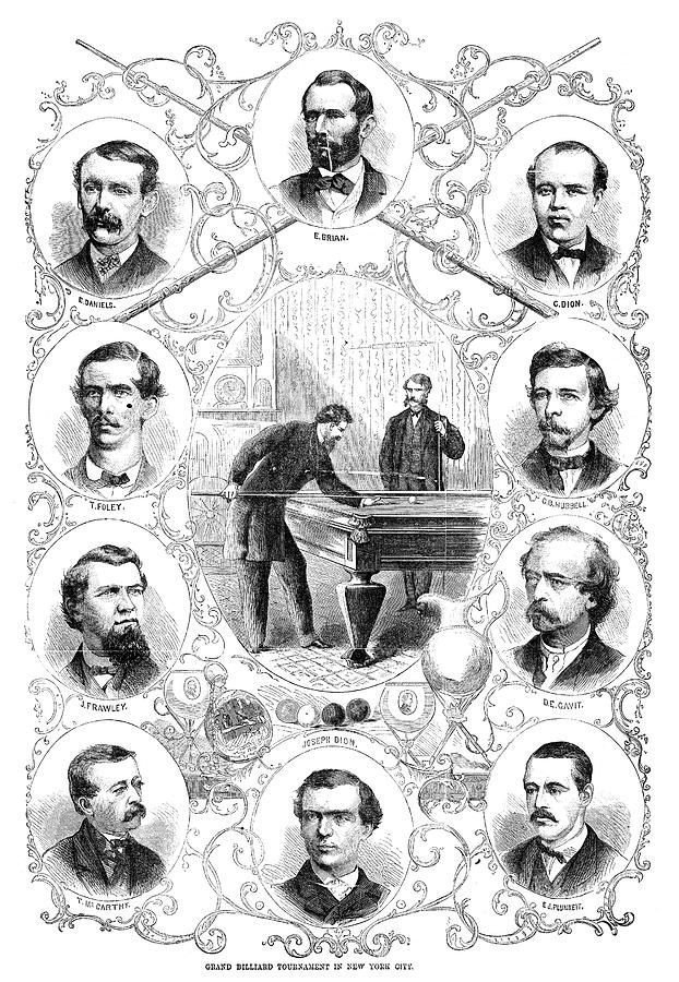 New York City Painting - Billiards Tournament, 1866 by Granger