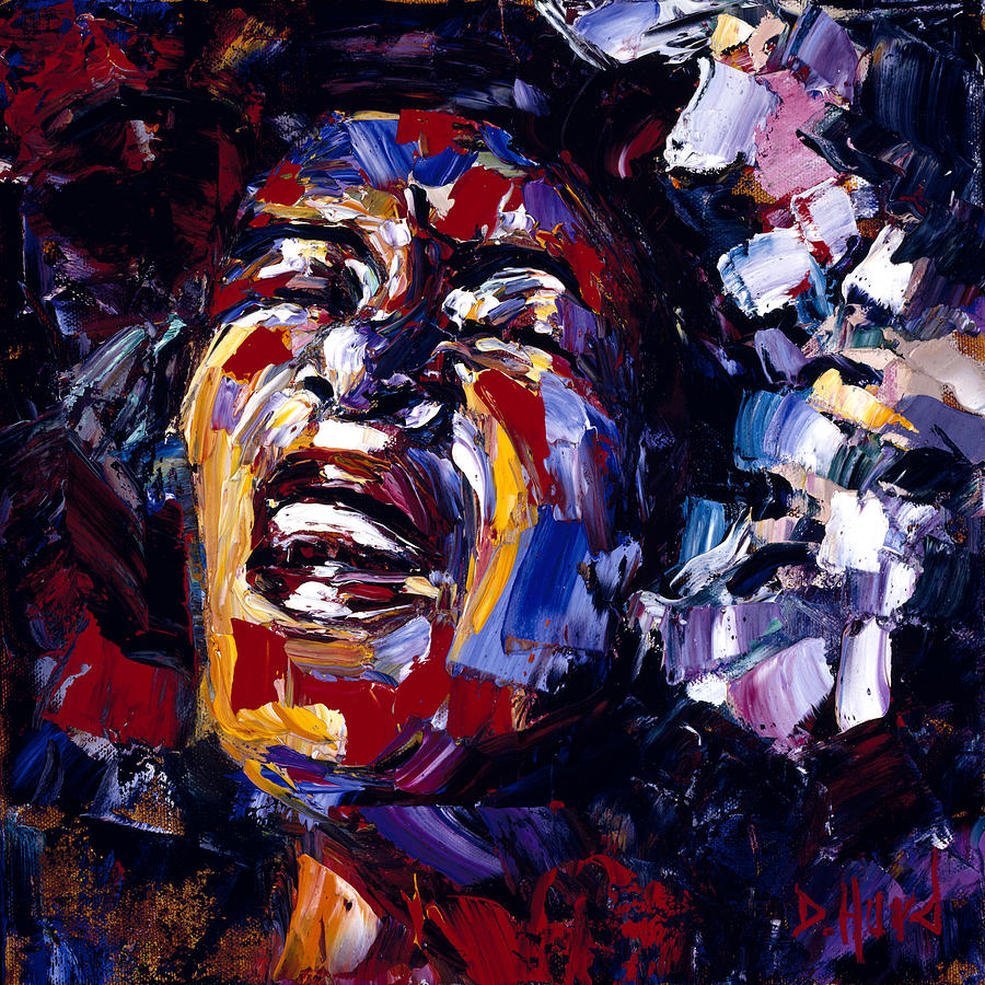 Billie Holiday Jazz Faces series Painting by Debra Hurd