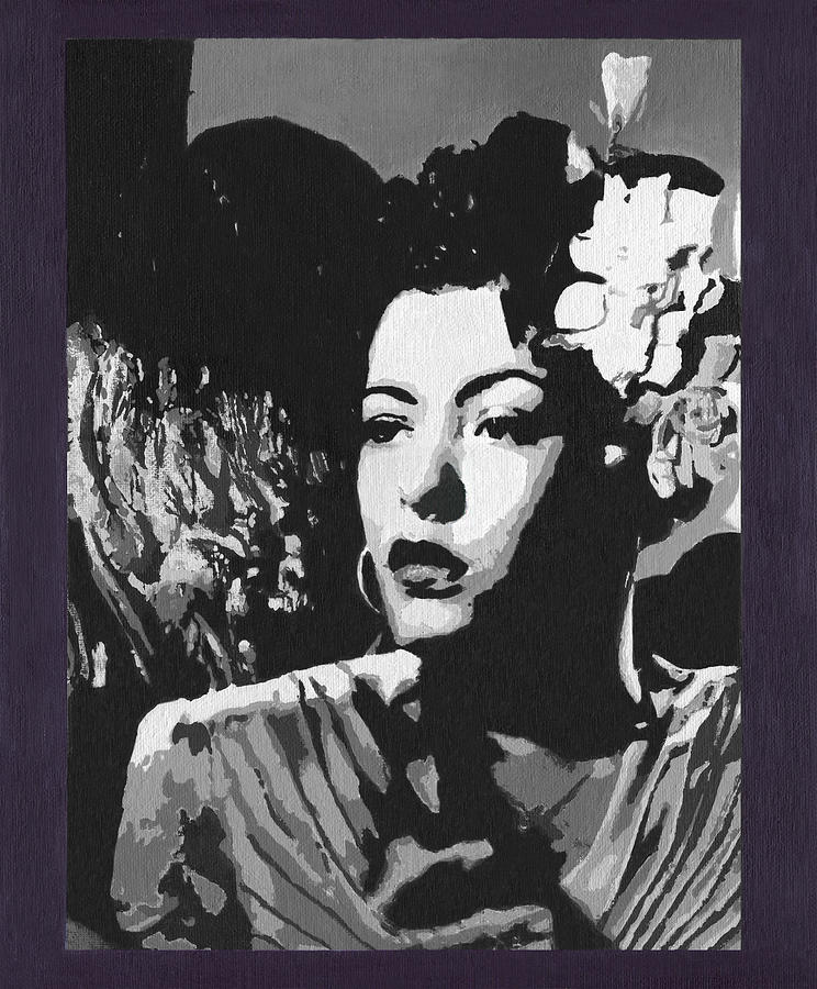 Billie Holiday Painting - The Lady of The Blues by Jezebel X