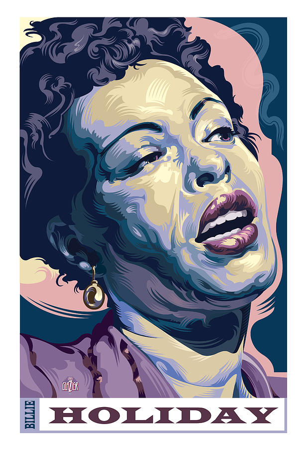 Billie Holiday Portrait Painting by Garth Glazier