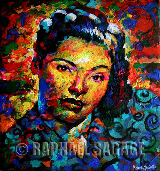 Billie Holiday Painting - Billie Holiday by Raphael Sagage