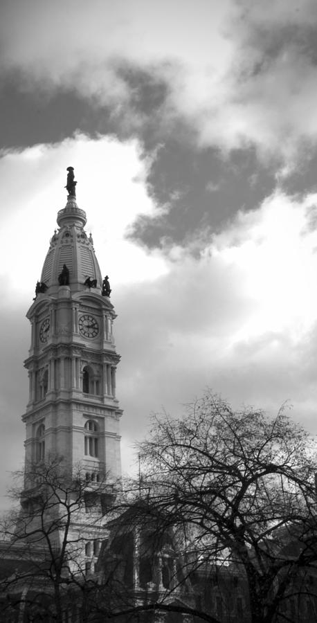 Billy Penn Vertical BW Photograph by Photographic Arts And Design Studio