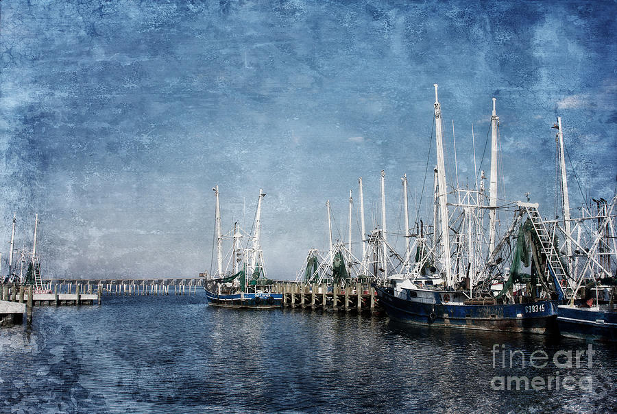 Boat Photograph - Biloxi Shrimp Boats by Joan McCool