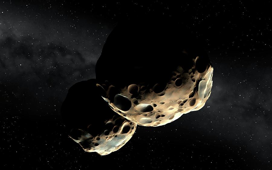 Binary Asteroid 90 Antiope Photograph by Mark Garlick/science Photo Library