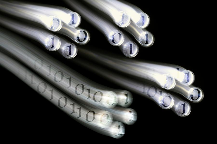 Binary Code Photograph by Bernard Martinez/look At Sciences/science Photo Library