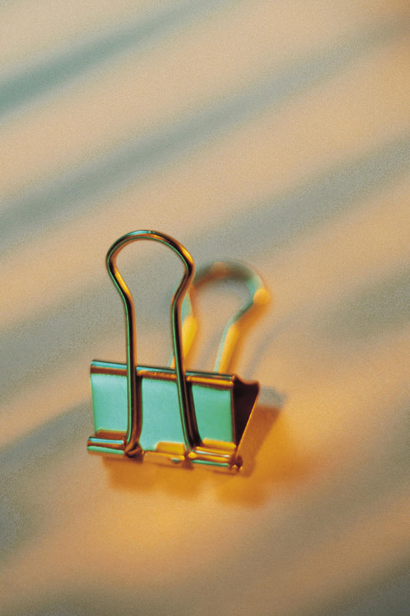 Binder clip Photograph by Comstock
