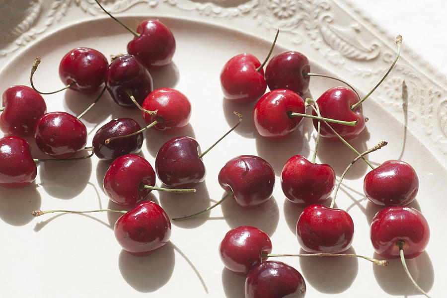 Bing Cherries Direct Sunlight Photograph by Rich Franco
