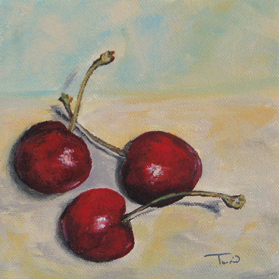 Bing Cherries Painting by Torrie Smiley