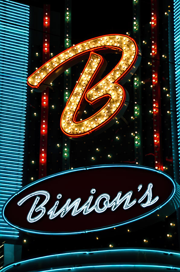 Las Vegas Photograph - Binions - Downtown Las Vegas by Jon Berghoff
