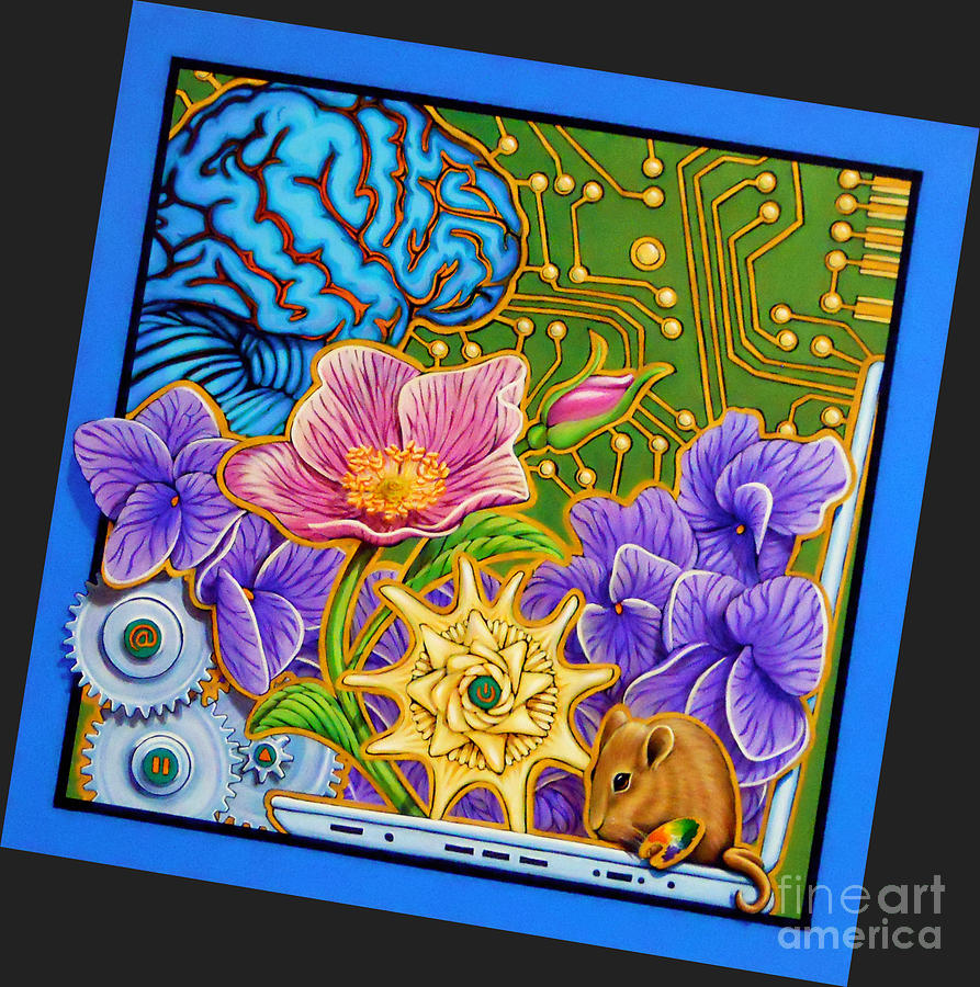 Biology Technology Painting by Dorinda K Skains - Fine Art America