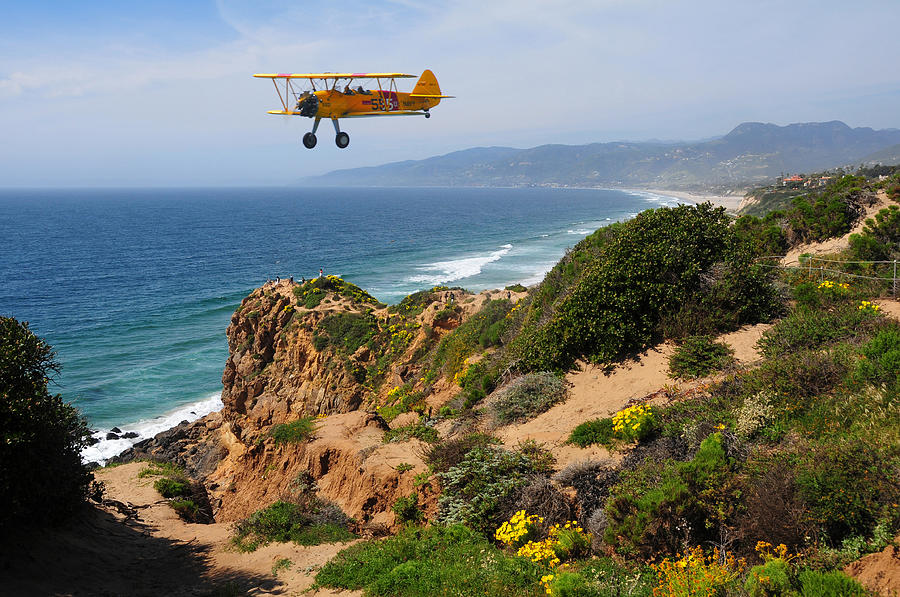 Biplane Fly By Photograph by Lynn Bauer