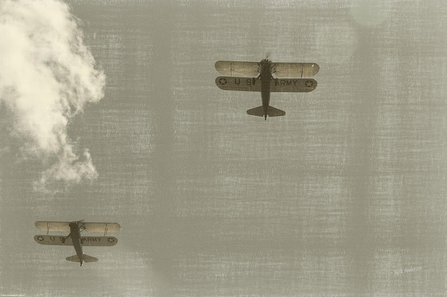 Biplane Fly Over Photograph