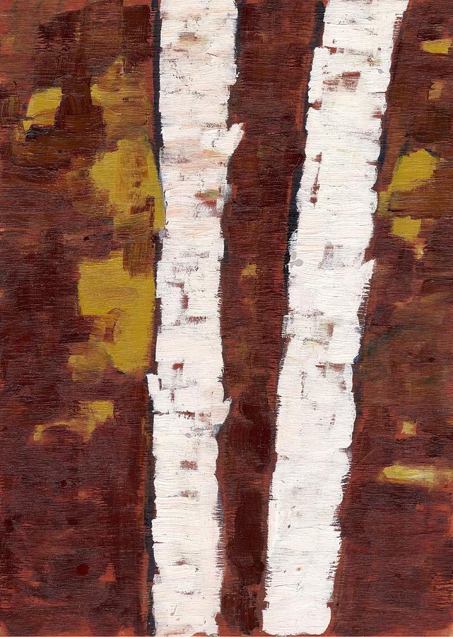 Birch Painting by David Dossett