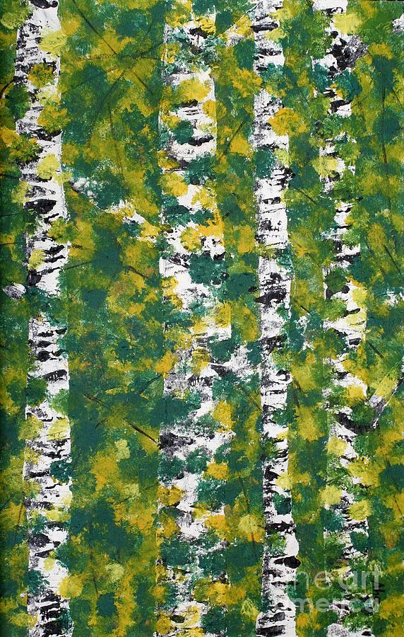 Tree Painting - Birch by Joanna Cieslinska