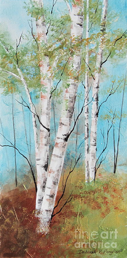 Birch Ridge Painting by Deborah Ronglien