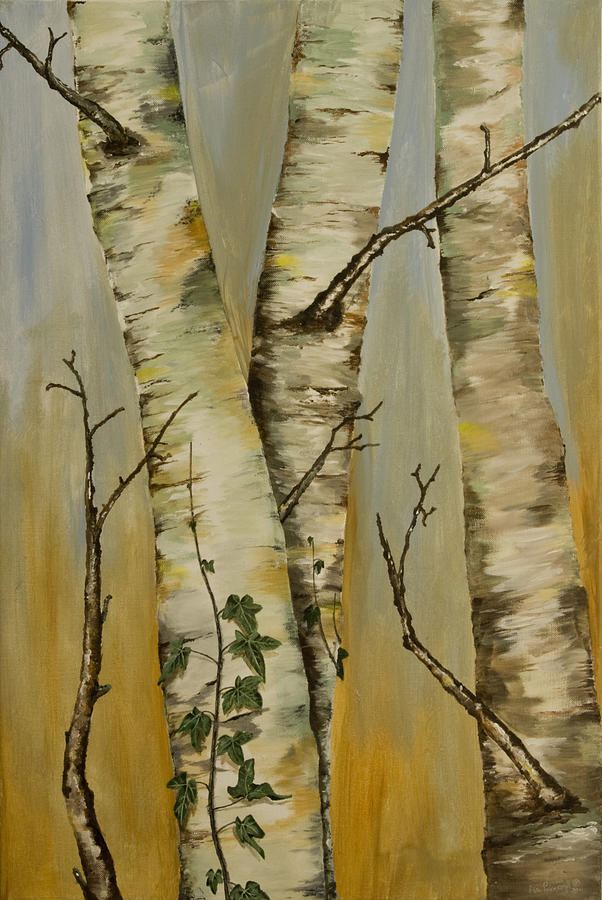 Birch Trees Painting by Alan Pickersgill