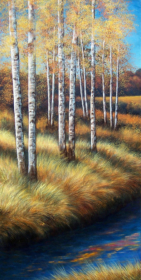 Birch Trees Painting