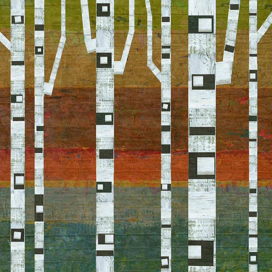 Birches Painting by Michelle Calkins